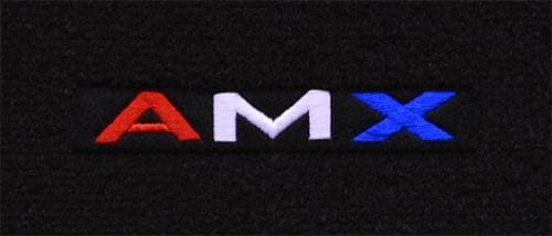 Mopar Carpeted Floor Mats "AMX in Red,White,Blue" Logo