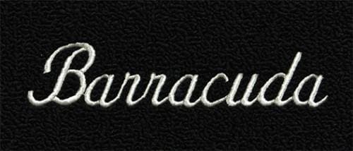 Mopar Carpeted Floor Mats "Barracuda" Logo