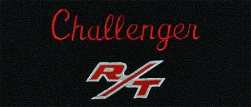 Mopar Carpeted Floor Mats "Challenger R/T" Logo