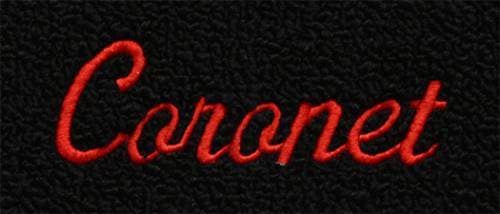 Mopar Carpeted Floor Mats "Coronet" Logo