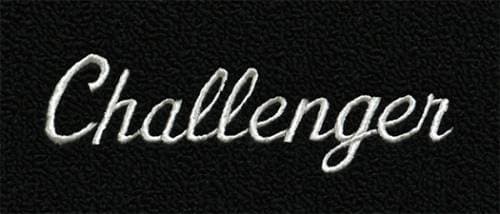 Mopar Carpeted Floor Mats "Challenger" Logo