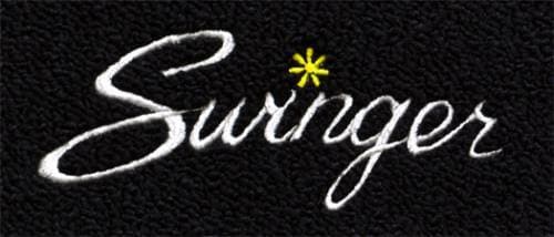 Mopar Carpeted Floor Mats "Swinger" Logo