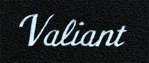 Mopar Carpeted Floor Mats "Valiant" Logo
