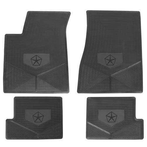 Mopar Vinyl Custom Vintage Floor Mats 1966-1976 A/B/E Body Pentastar