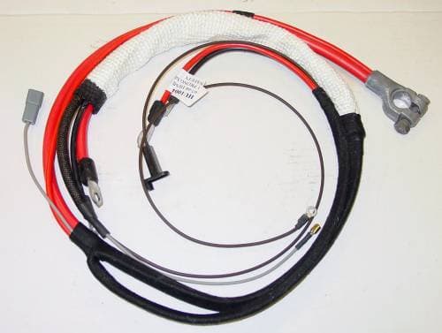 1967-1968 B-body HEMI Positive Battery Cable-Automatic Transmission with 1 prong Neutral Safety Switch
