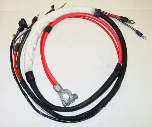 1967-1968 B-body HEMI Positive Battery Cable-Automatic Transmission with 3 prong Neutral Safety Switch