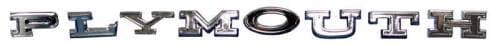 Mopar Emblems Road Runner GTX 1970 "PLYMOUTH" Trunk Letters