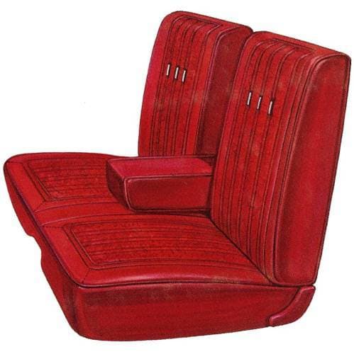 Mopar Seat Cover 1969 Plymouth Fury III 2 & 4 Door Front Split Bench with Center Armrest