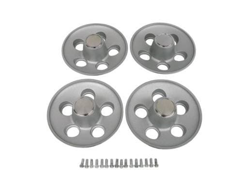 Center Caps-Rallye Wheels 1970 Big Bolt Pattern Light argent