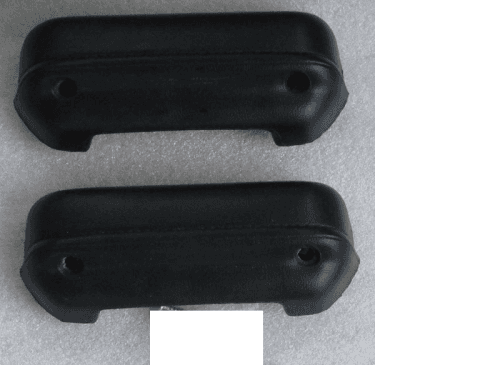 Mopar Front Arm Rest Pads 1973-1976 A-body Dart Duster Dart Sport-Black