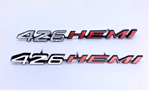 Mopar 1970-1971 Dodge Challenger "426 Hemi" Shaker Emblems-Pair