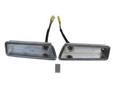 Mopar 1970 Dodge Charger Front Side Marker Bezels with Pigtails