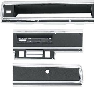 Mopar 1967-1969 Dodge Dart Dash Bezel Kit (no A/C)