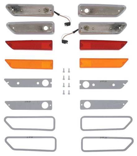 Mopar 1970-71 Dodge Challenger Side Marker Set with Bezels