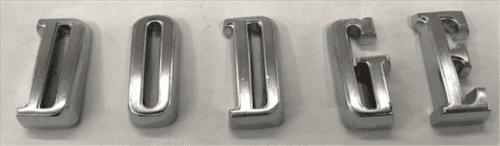 Mopar 1972-1974 Challenger "DODGE" Tail Panel Letters