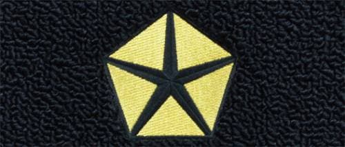 Mopar Carpeted Floor Mats "Pentastar" Logo