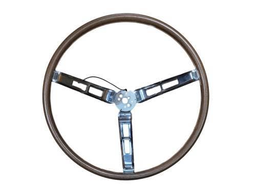 Mopar Deluxe Steering Wheel Woodgrain 1970 A and B-body Wood Sport Wheel