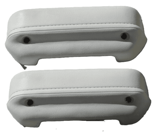 Mopar Front Arm Rest Pads 1973-1976 A-body Dart Duster Dart Sport-White
