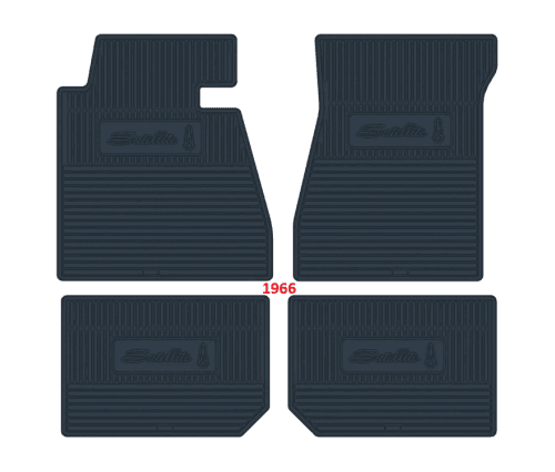Mopar Vinyl Custom Vintage Floor Mats 1966-1974 Plymouth Satellite