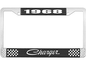 License Plate Frame-1968 Dodge Charger
