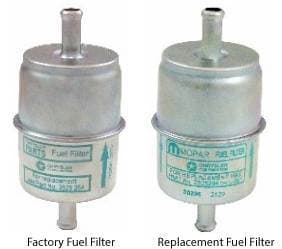 Mopar Gas Fuel Filters 3/8" Factory or Mopar Replacement Non-Date Coded Fuel Filter