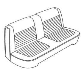 Mopar Seat Covers 1966 Dart 270 A-body Front Split Bench