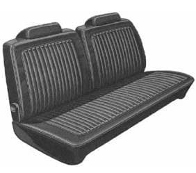 Mopar Seat Covers 1973 Dart Swinger, Swinger Special & Scamp A-body Front Split Bench