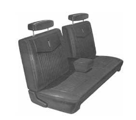 Mopar Seat Covers 1970 Duster & Duster 340 A-body Front Split Bench with Center Armrest