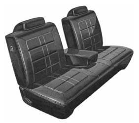 Mopar Seat Covers 1971 Duster & Duster 340 A-body Front Split Bench with Center Armrest