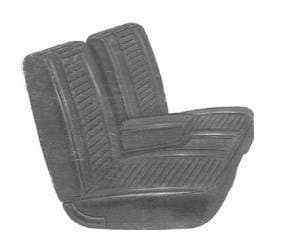 Mopar Seat Covers 1969 Plymouth Barracuda  Front Split Bench with Center Armrest