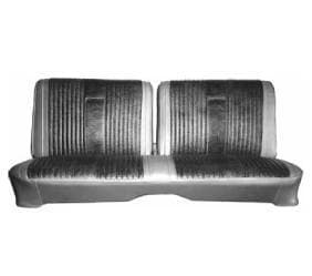 Mopar Seat Cover 1967 Belvedere II 2 Door Hardtop Silver Special B-body Front Split Bench