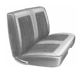 Mopar Seat Cover 1968 Belvedere & Roadrunner Standard Style B-body Front Split Bench