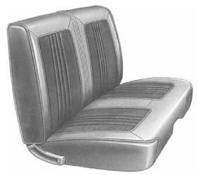 Mopar Seat Covers 1969 Belvedere & Road Runner Standard Style Front Split Bench