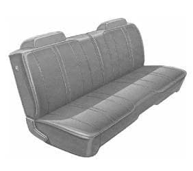 Mopar Seat Covers 1971 Satellite & Road Runner Standard Front Split Bench