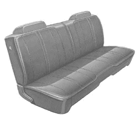 Mopar Seat Covers 1971 Charger Standard Style Front Split Bench