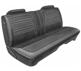 Mopar Seat Covers 1972 Charger SE & Charger Deluxe Style Front Split Bench Seat Cover