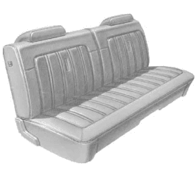 Mopar Seat Covers 1973 Dodge Charger "Deluxe" Front Split Bench