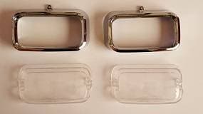 Mopar Lenses Parking Lens & Bezels 1972-1974 Barracuda Cuda