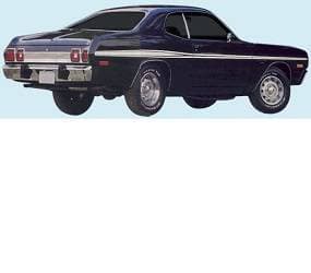 Mopar Stripes 1973-1974 Dodge Dart Sport Mid-Body Longitudinal Stripe