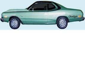 Mopar Stripes 1973-1974 Dodge Dart Sport Sides, Over the Roof & Tail Panel