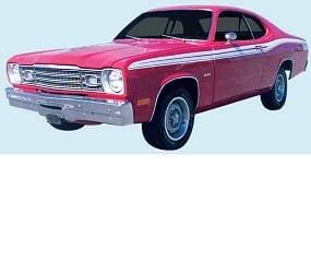 Mopar Stripe Kit 1973-1974 Plymouth Duster & Twister