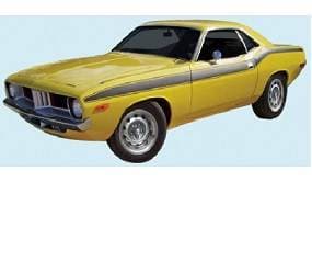 Mopar Stripe Kit 1972 Plymouth Cuda