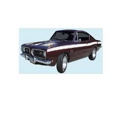 Mopar Stripe Kit 1969 Plymouth Barracuda Upper Stripe