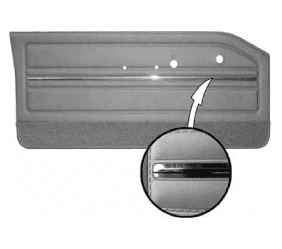 1965 Dodge Dart GT Bucket Style Front Door Panel