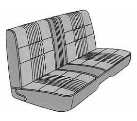 Mopar Seat Cover 1968 Coronet 500  Front Split Bench