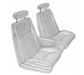 Mopar Seat Cover 1970 Chrysler 300 & Newport Front Buckets