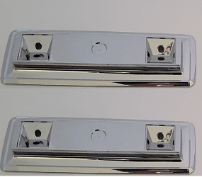 Mopar Chrome Rear Arm Rest Bases 1966-1970 B-body