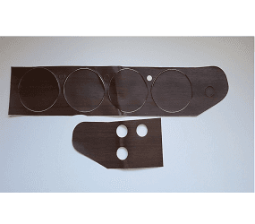 Mopar Rallye Dash Woodgrain Decal - 1970-1971 E-body Plymouth Cuda Dodge Challenger