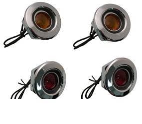 Mopar Side Marker Lens SET- 1968 Dodge Monaco Charger Dart Front & Rear Set of 4