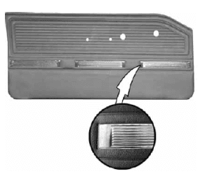 1964-65 Plymouth Barracuda Bucket Style Front Door Panel